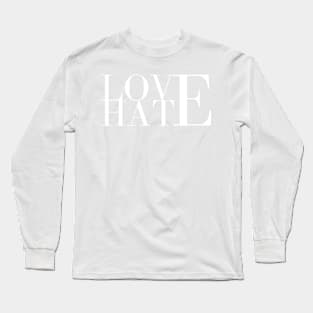 Love To Hate Everything white Vintage Summer Long Sleeve T-Shirt